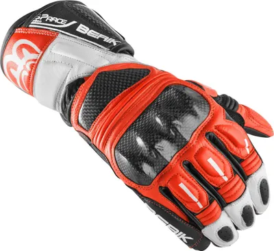Zdjęcie produktu dla Rękawice motocyklowe Berik Namib Pro, czarny/biały/czerwony, 3XL
