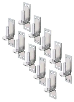 Produktbild von Alberts 844585 Kloben auf Platte, DII-Haken, galvanisch verzinkt, dickschichtpassiviert, Dornmaß Ø13 mm, Platte 100 x 35 mm, 10er Set