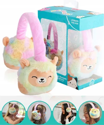 Zdjęcie produktu dla Squishmallows Słuchawki dla Dzieci Nauszne Bluetooth do Telefon Smartfon / Lew LEONARD / HMSQM-BT-LEONARD
