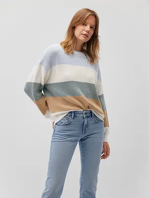 Zdjęcie produktu dla Sweter Oversize Długi Rękaw Okrągły Dekolt Miękki | S