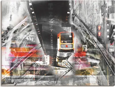 Produktbild von ARTland Leinwandbild Moderne Kunst Größe: 80x60 cm