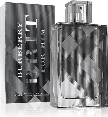 A product shot of Burberry Brit For Him Eau de Toilette Spray with its packaging.