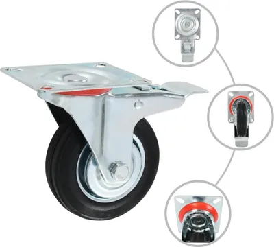 Productafbeelding van vidaXL Zwenkwielen, 4 stuks, 100 mm