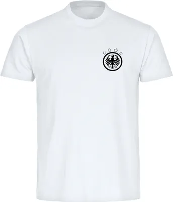 Produktbild von multifanshop Herren T-Shirt - Deutschland - Adler Retro, weiß, Größe XL