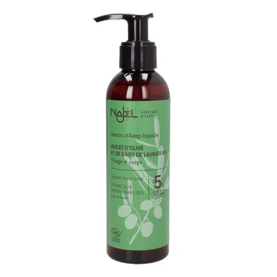 Immagine prodotto di Sapone liquido di Aleppo - 5% olio di alloro 200ml