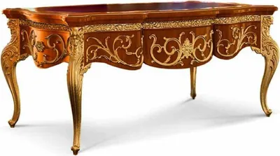 Produktbild von Casa Padrino Luxus Barock Schreibtisch Braun / Gold 176 cm - Barock Möbel -  Italy