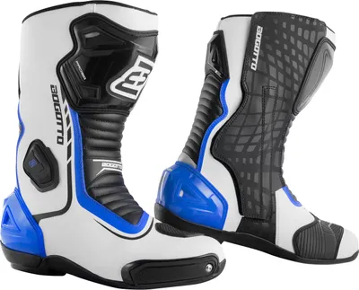 Produktbild von Bogotto Race-X Motorrad Stiefel, weiß/blau/schwarz, 40