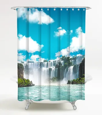 Produktbild von SANILO® Duschvorhang Wasserfall 180 x 200 cm