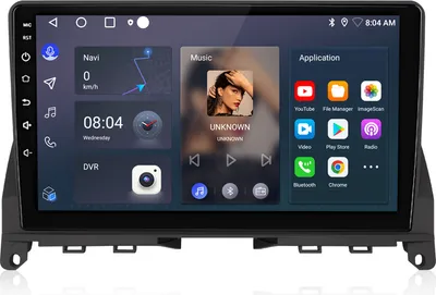 Zdjęcie produktu dla 9-calowe radio samochodowe 1+32G Android12 GPS NAVI dla Benz C Class 3 W204 2006-2011  WIFI BTRDS DSP DAB+