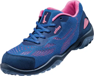 Produktbild von Atlas Sicherheitshalbschuh Damen GX 100 S1 ESD DGUV Gr. 37 royal blue, neon-pink