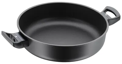Produktbild von WMF 4000530683311, Rund, Serving pan, Schwarz, PTFE, Aluminium-Guss, Keramik, Gas, Halogen, Induktion