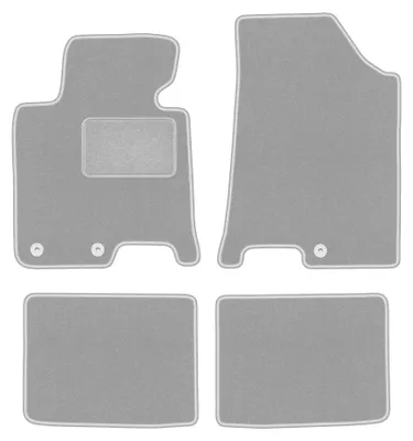 Immagine prodotto di Tappetini in moquette per Hyundai i40 2011- (station wagon/berlina) – set 4 pezzi, grigi, su misura – Wielganizator OSLO