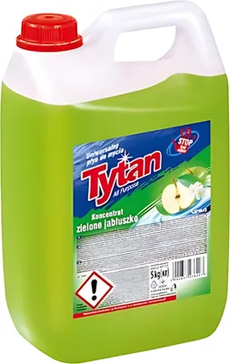 Zdjęcie produktu dla Tytan Uniwersalny Płyn Do Mycia Powierzchni Koncentrat Zielone Jabłko 5L