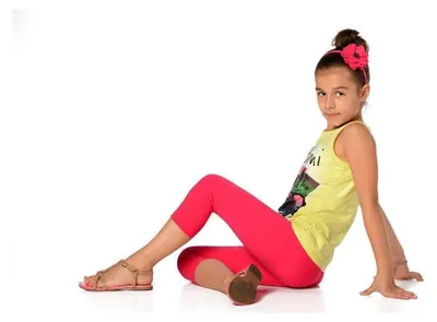 Produktbild von Kinder 3/4 Leggings in 22 Farben Baumwolle; Pink 92