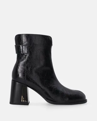 Produktbild von Schwarze -Ankle-Boots mit Zierabsatz Schwarze -Ankle-Boots mit Zierabsatz 39