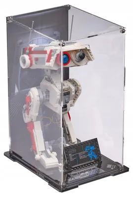 Immagine prodotto di Vetrina nera per LEGO® Star Wars 75335 – BD-1, con retro stampato