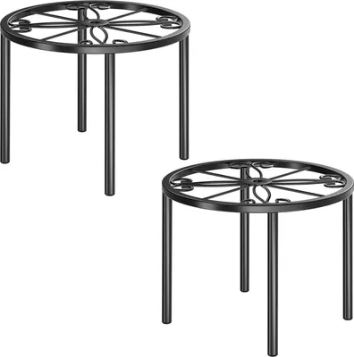 Produktbild von Pflanzenständer 2er-Set 20cm/7.8'' Metall-Blumenständer Pflanzenregal Blumengestell Blumentopfständer für Wohnzimmer, Schlafzimmer, Balkon und Garten