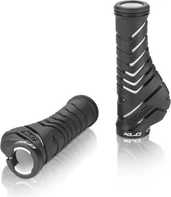 Produktbild von XLC GR-S30 Griffe Ergonomic, 1x Klemmung, 130 mm, Ø 22 mm, weiß/schwarz (1 Paar)