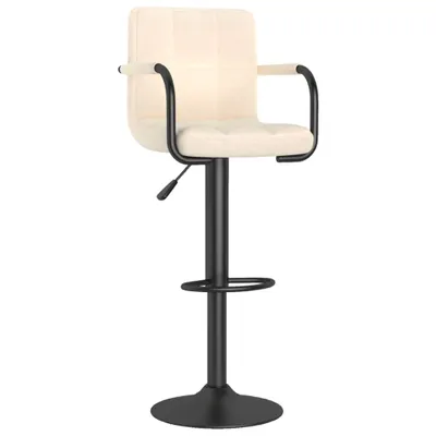Image de Tabouret de bar Crème Tissu