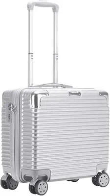 Image de Bagage à main - Valise de voyage - Bagage à roulettes - Pour l'avion - Coque rigide légère - 45 cm (18 pouces) - c