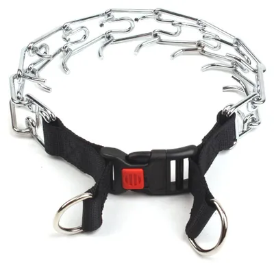 Produktbild von Anti-Zug-Trainingshalsband für Hunde, reflektierend, mit Schnellverschluss und verstellbarer Metallschnalle, 55 cm