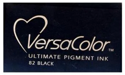 Obrázek produktu pro Razítkovací polštářek velký černý 9,5 x 6,5 cm