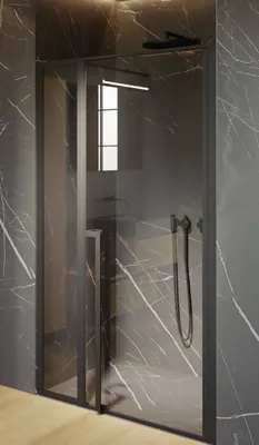 Immagine prodotto di Riho Lucid Porta doccia 130x200 cm Nero Opaco