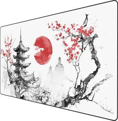 Zdjęcie produktu dla Titanwolf Gaming Mousepad, XXXL Speed Mousepad 1200 x 600 mm, szybkość i precyzja, japoński tusz, czarna ramka