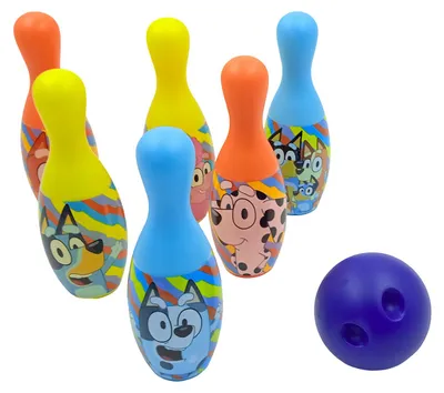 Immagine prodotto di Bowling per bambini, set da 6 pezzi - Bluey Puppy