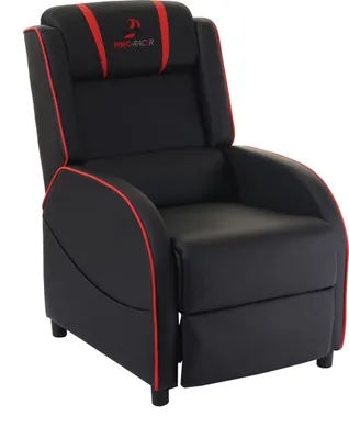 Obrázok produktu pre TV kreslo HWC-D68, HWC-Racer Relaxačné kreslo TV kreslo Herné kreslo, Imitácia kože ~ čierna/červená
