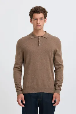 Zdjęcie produktu dla CASUAL FRIDAY: Elegancki sweter z dzianiny, zapinany na guziki, krój regular, jednolity kolor, rozmiar: XXL