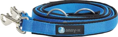 Produktbild von 3 m Schwarz/Blau - Annyx Führleine Classic Bolt Fun -auch als Fahrradleine und Joggingleine ideal