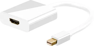 Produktbild von Goobay Mini DisplayPort/HDMI™ Adapterkabel 1.2, vergoldet, Mini DisplayPort-Stecker > HDMI™-Buchse (Typ A)