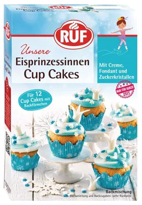 Produktbild von RUF Eisprinzessinnen Cup Cakes Backmischung