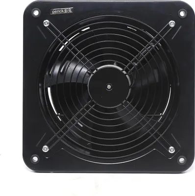 Immagine prodotto di Ventilatore assiale, ventilatore a parete in metallo 300 mm, 150 W 220 V, flusso d'aria 2850ML/h, disaeratore industriale, nero