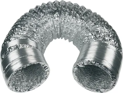 Produktbild von easyPART passend für 10028157 EUROPART Abluftschlauch Abluft Schlauch Flexrohr flexibel 125er Rundsystem 5m Alu Universal für Abzugshaube Trockner Klima