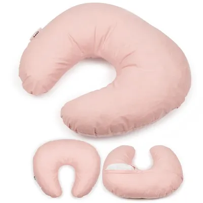 Image de Coussin d’allaitement Flumi forme rogal, rose