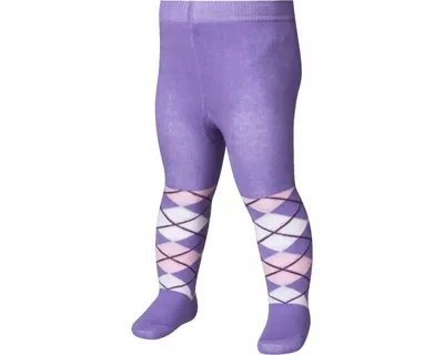 Produktbild von Playshoes Strumpfhose Karo, in violett, Größe 110/116