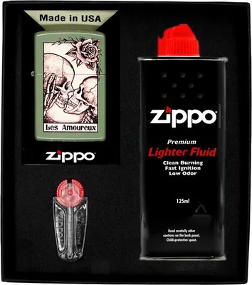 Zdjęcie produktu dla Zestaw Zippo Zapalniczka Death Kiss Prezentowy No1