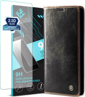 Produktbild von Handyhülle für Samsung Galaxy A36 5G Kunstleder Flip Vintage Cover Hülle RFID Schutz Case Kartenfach Farbe: Dunkelbraun