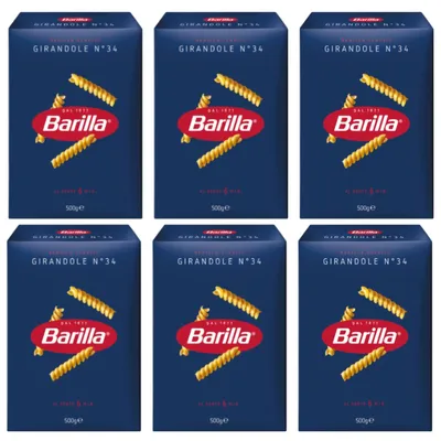 Image de Barilla Girandole nr 34 pâtes tournées au blé dur 3000g pack de 6