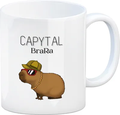 Produktbild von Capytal BraRa Kaffeebecher mit rappendem Capibara
