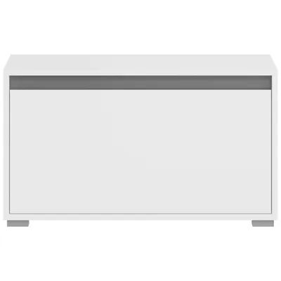 Image de Torino banc 1 porte abattante blanc.