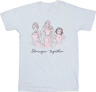 Produktbild von Disney - "Princesses Stronger Together" T-Shirt für Herren BI44339 (S) (Weiß)