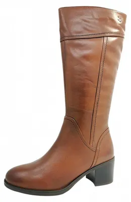 Image de Caprice - Bottines à fermeture éclair, couleur marron, style décontracté