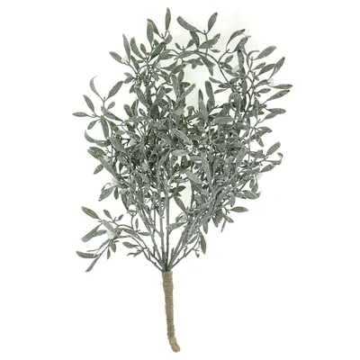 Produktbild von DPI Weihnachtsdeko Mistelzweig Grün beschneit 55 cm - Kunstpflanzen