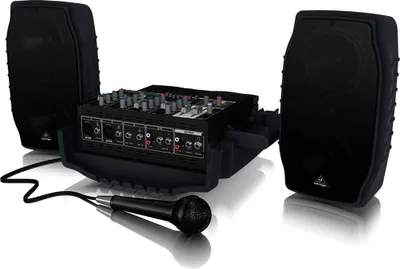 Obrázek produktu pro Behringer PPA200, 200 W, Černá, Kabelový a bezdrátový, AC, 100-240 V, 2,54 cm (1")
