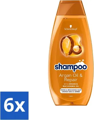 Produktbild von Schwarzkopf - Shampoo Arganöl & Repair - Nährt & Stärkt - 400 ml - Vorteilspack - 6 Stücke