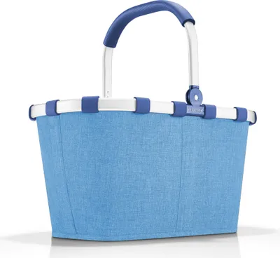 Produktbild von reisenthel carrybag, Einkaufskorb, Korb, Picknickkorb, Tragetasche, Polyestergewebe, Frame Twist Azure, 22 L, BK4098