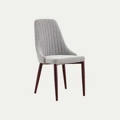 Zdjęcie produktu dla HOMLA Krzesło ARVELLO beżowe z orzechowymi nogami 46,5x58x88 cm